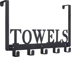 Over The Door Hooks, Towel Holder for Bathroom,Door Mount Towel Rack for Bedroom 07FC0E-D4 - KOEEK