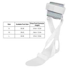 new Drop Foot Brace AFO Leaf Spring Splint, Ankle Foot Orthosis Support Stroke U koeek - KOEEK