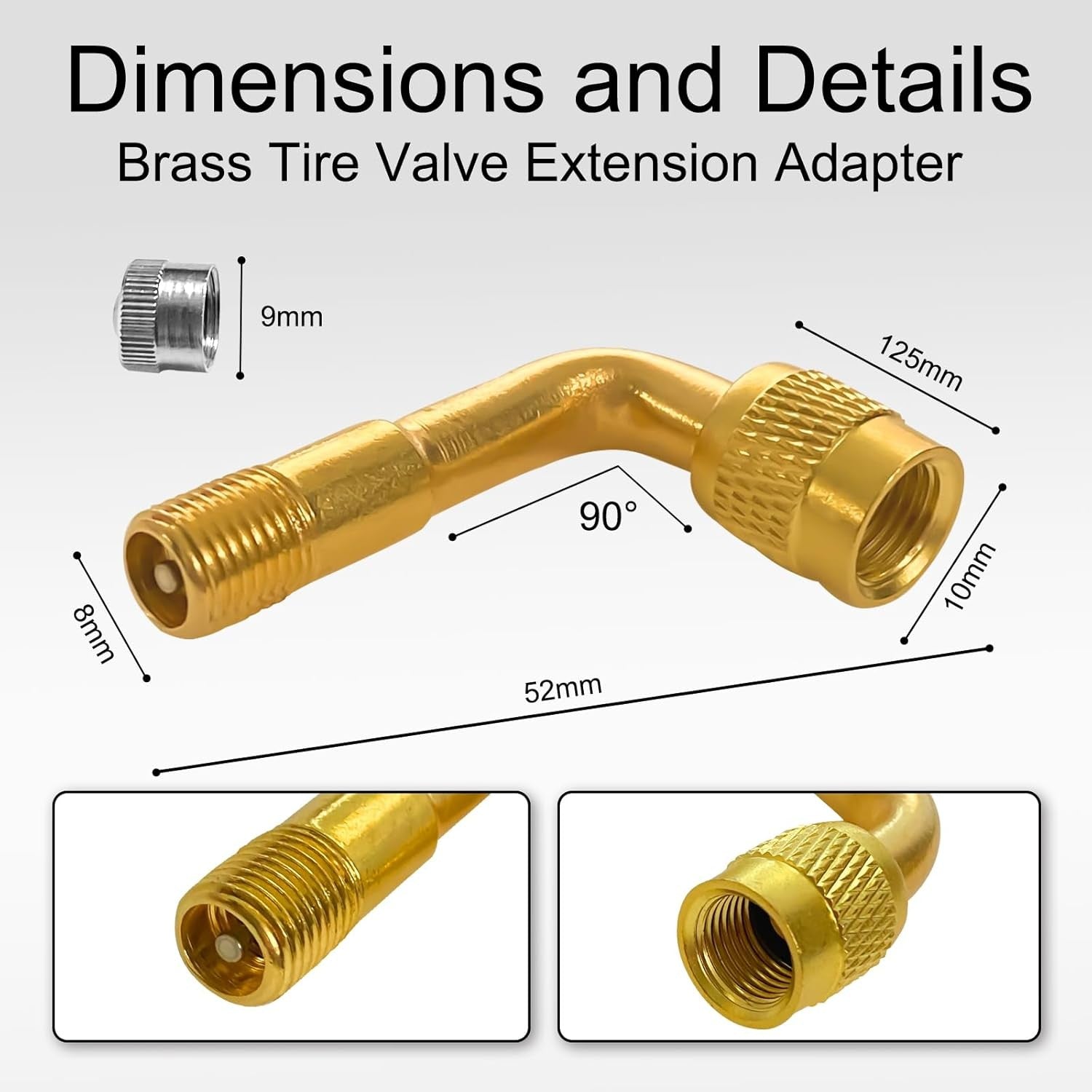 new Valve Stem Extension, 2pcs 8.25 Inch Flexible Tire Extender with 2pcs... 07FC0E-D4 - KOEEK
