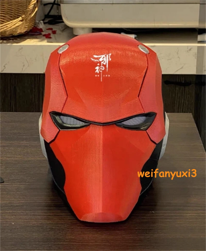 Customize Red Hood Batman Helmet 3D Printed Full Face Mask Handmade Cosplay Prop HANDMADE - KOEEK