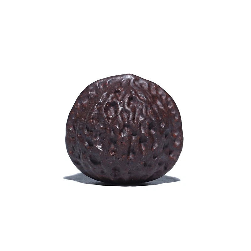 1Pair 4.4cm Yixing Purple Clay Handcarved Walnut Tea Pet Handball Luck Ornament 07FC0E-D4 - KOEEK