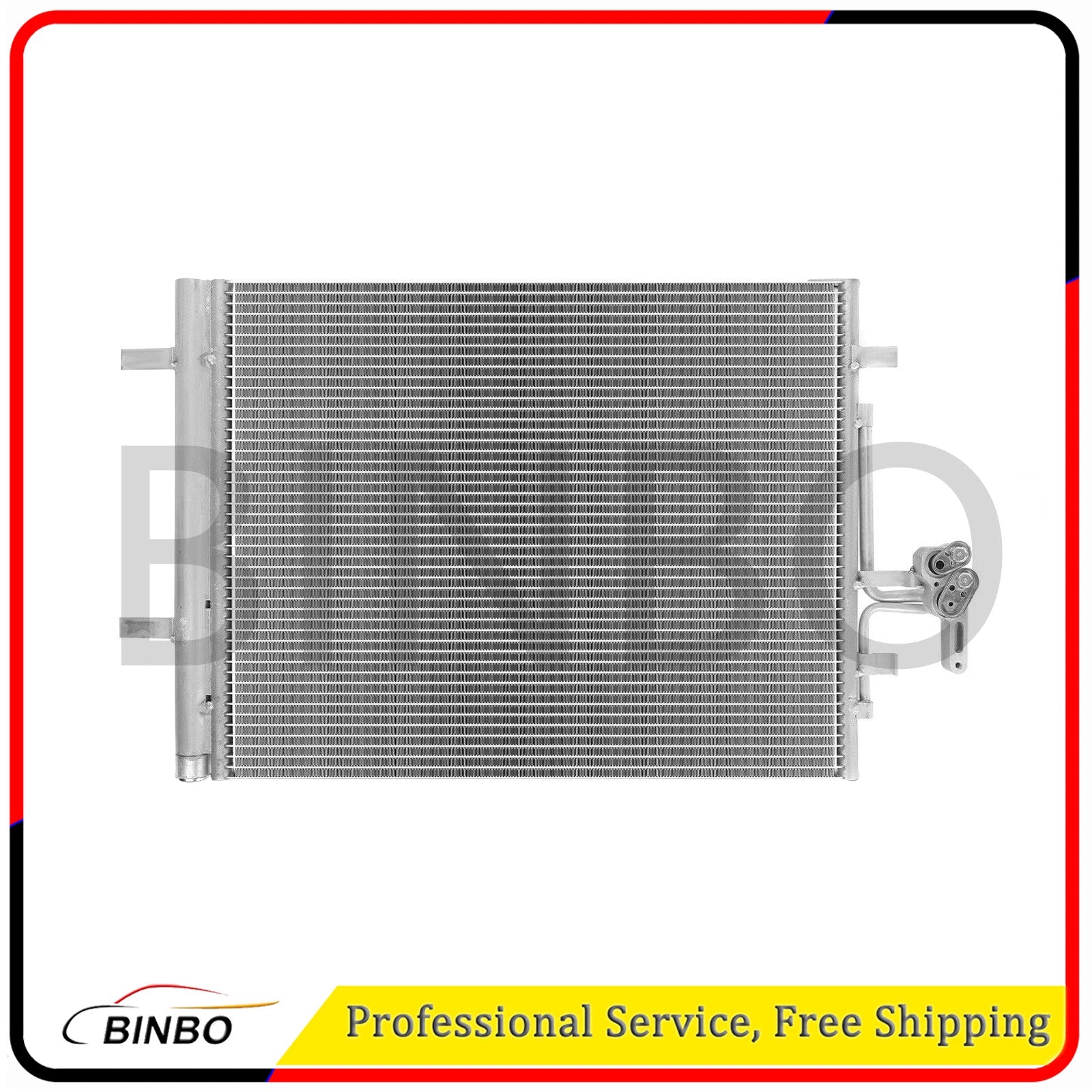 Front AC Condenser w/ Drier for Land Rover Range Rover Evoque 2012-2016 L4 2.0L 07FC0E-D4 - KOEEK