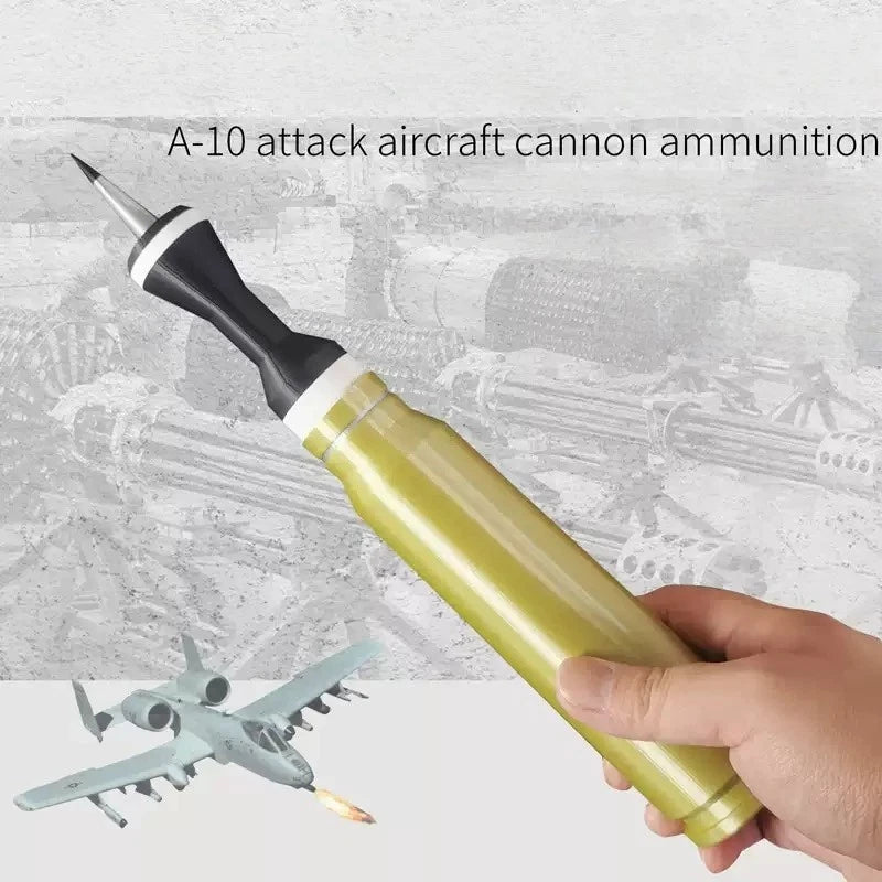 1:1 A-10 30mm Armor Piercing Shell Model Warthog Cannon Round Replica 07FC0E-D4 - KOEEK