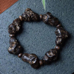 Natural Beads Sinking Old Material Hainan Agarwood Bracelet Handmade Jewelry 07FC0E-D4 - KOEEK