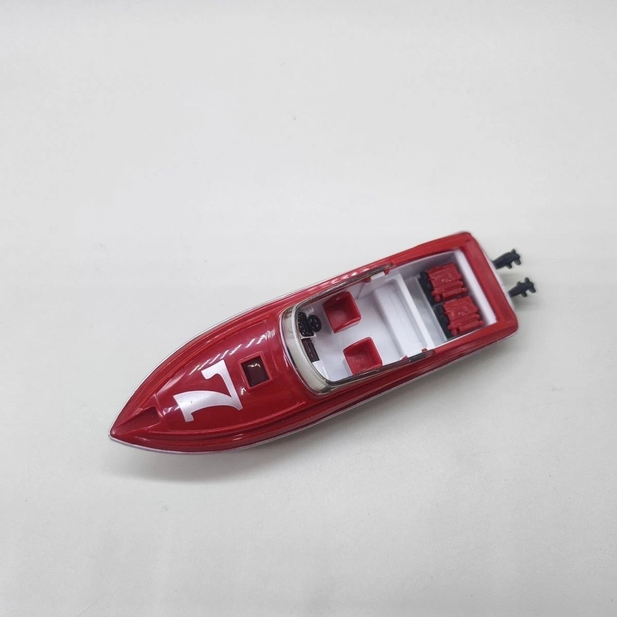 Loose Minor Defects Plastic Speedboat Yacht Rescue Boat Model Diorama Display 07FC0E-D4 - KOEEK