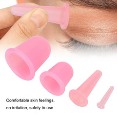 new 4pcs Vaccum Massager Cupping Cup Lifting Firming Therapy Treatment (Pink) HGF koeek - KOEEK