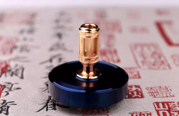 Titanium Hand Twisting Spinning Top Ceramic Bead Desktop Fidget Spinner Toy 07FC0E-D4 - KOEEK