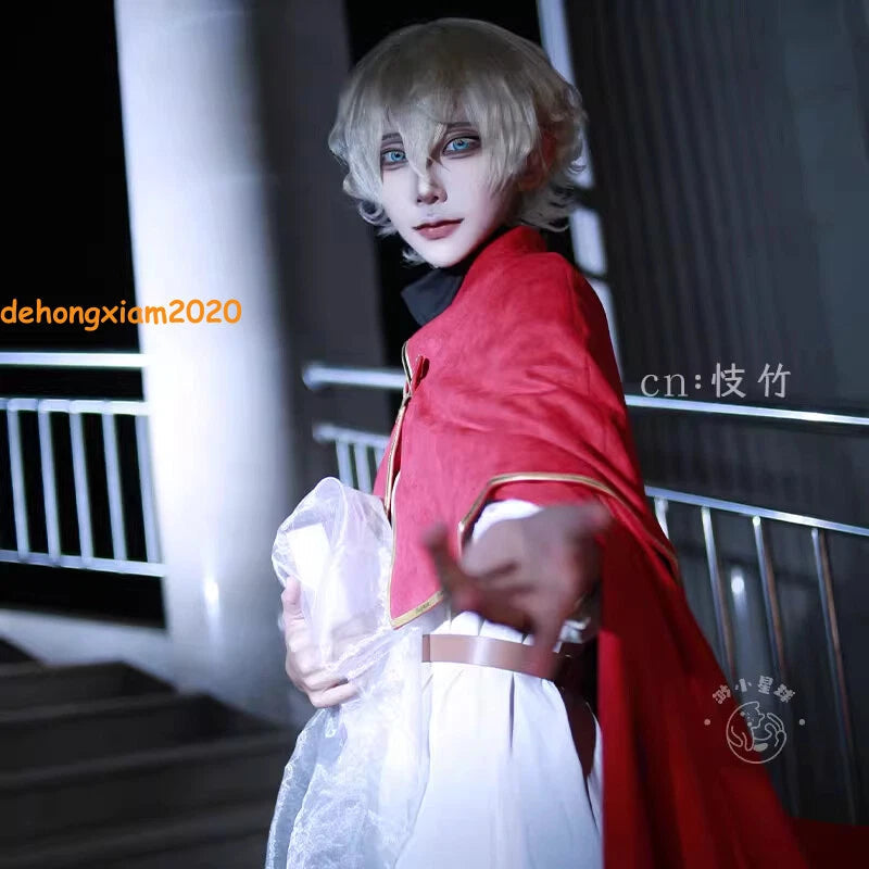 Identity V Cosplay Costume Long Red Cape Game Handmade Halloween Party Outfits 07FC0E-D4 - KOEEK