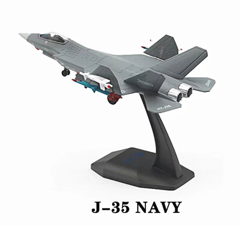 1/100 PLA J-35 NAVY  Fighter Alloy Diecast Finished Model 07FC0E-D4 - KOEEK