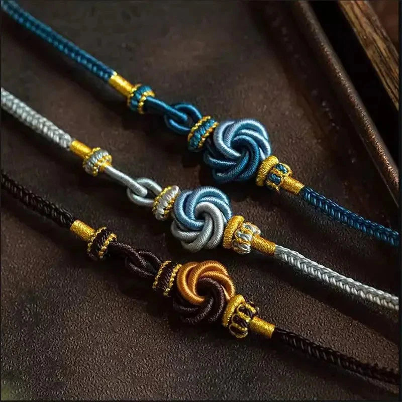 Exquisitely Tibetan Hand-woven Necklace Rope Amulet Thangka Pendant Accessories 07FC0E-D4 - KOEEK