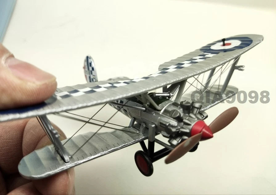 1/72 Scale WWI UK Air Force Bristol Bulldog Aircraft Metal + Plastic Model 07FC0E-D4 - KOEEK