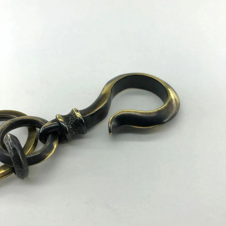 Brass Key Chain Key Ring Backpack Pendant Tool Outdoor Hanging Hook EDC C-8SB EDC - KOEEK