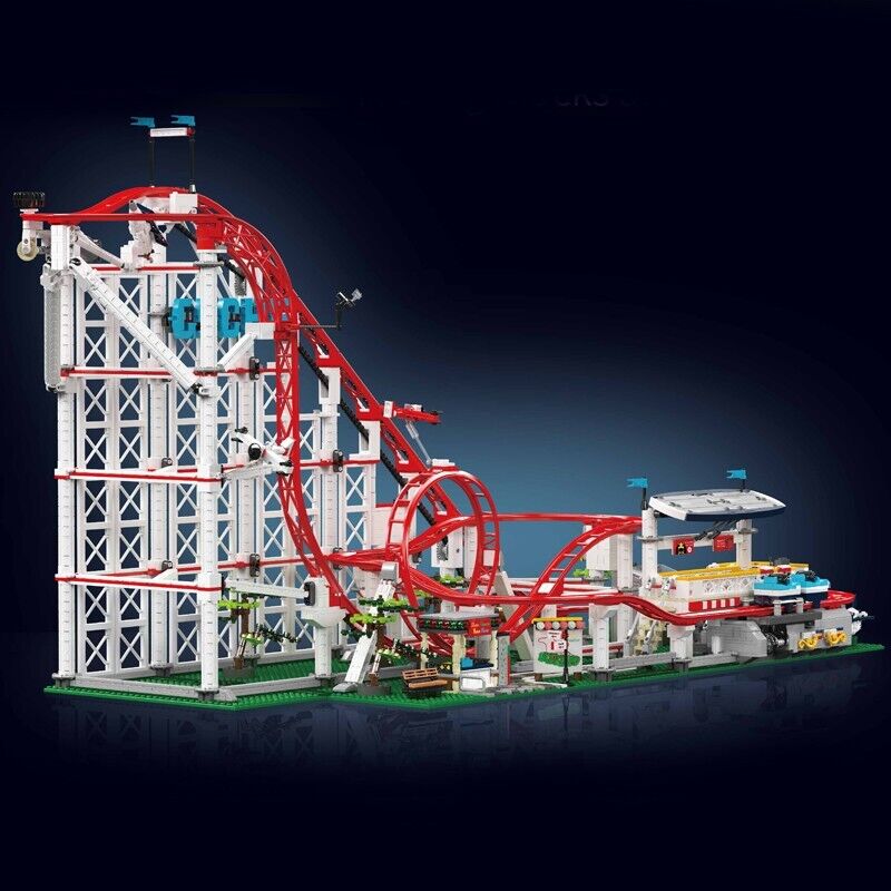 new Mould King 11014 Amusement Park Loop Roller Coaster Building Block Kid Toy MOC MOULD KING - KOEEK