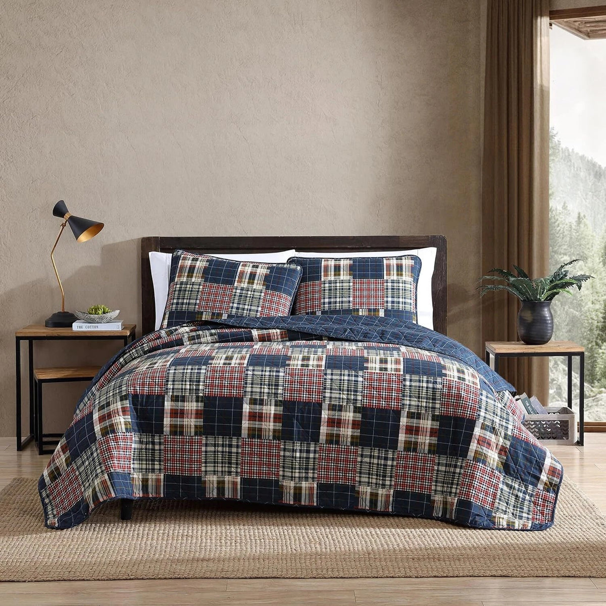 Twin Duvet Cover, Cotton Reversible Bedding with Matching Shams, All Seasons 07FC0E-D4 - KOEEK