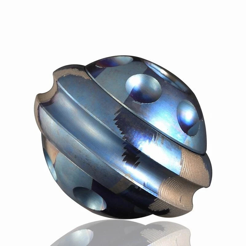 EDC Titanium Knife Lanyard Bead Paracord DIY Necklace Pendant Fidget Spinner Toy 07FC0E-D4 - KOEEK