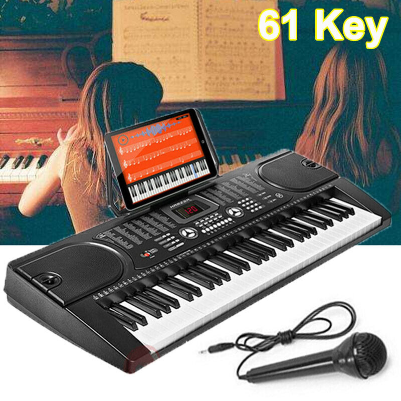 ny 61 tangenter musikk elektronisk keyboard Elektrisk digitalt piano orgelstativ og mikrofon