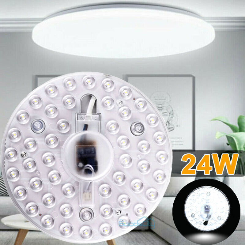 ny 6,6" LED-motor eftermonteringspære 24W 6500LM lampe til udskiftning af loftsventilatorlys