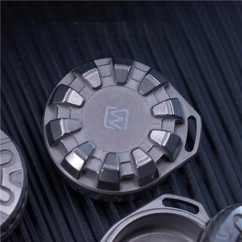 EDC Titanium Alloy Waterproof Case Portable Sealed Medicine Storage Box Pendant 07FC0E-D4 - KOEEK