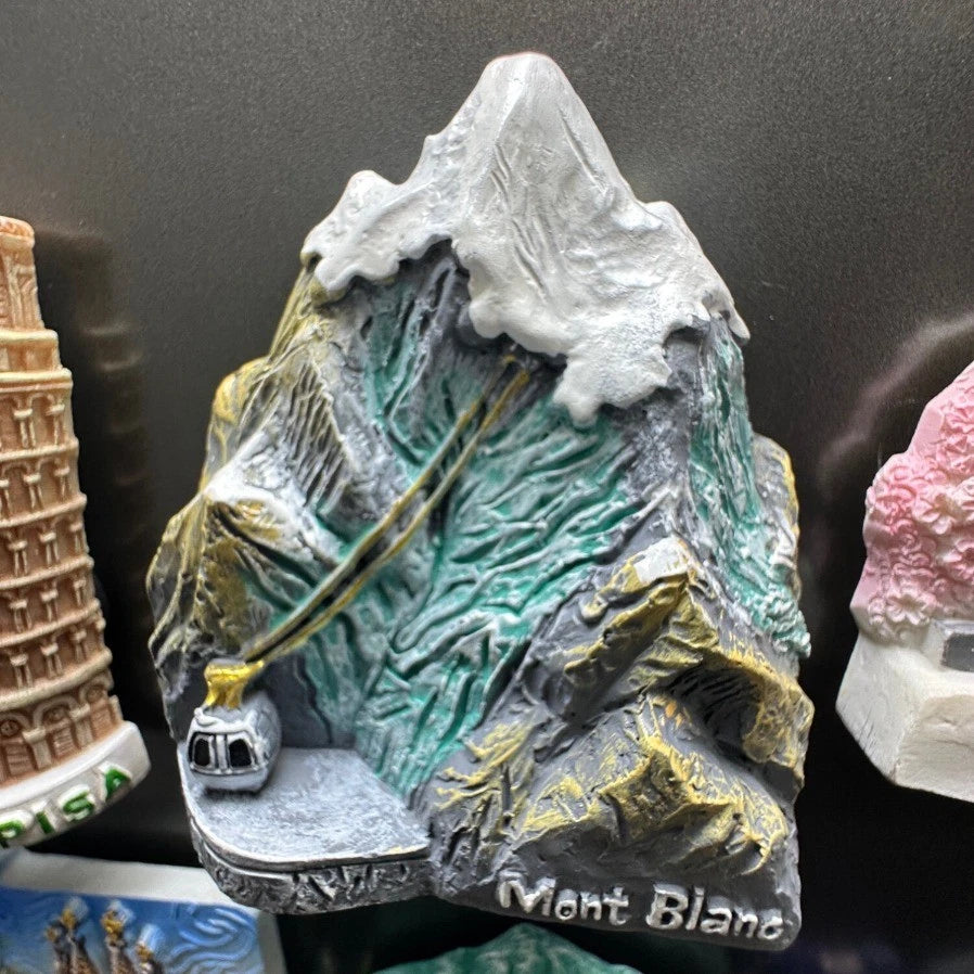 Hand Drawn Mont Blanc Alps Fridge Magnet Decorative Souvenir for France 07FC0E-D4 - KOEEK