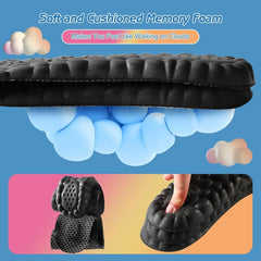 new 4D Cloud Soles for Men - Memory Foam Cushioning Steppers US M 7.5-10.5, Black 07FC0E-D4 - KOEEK