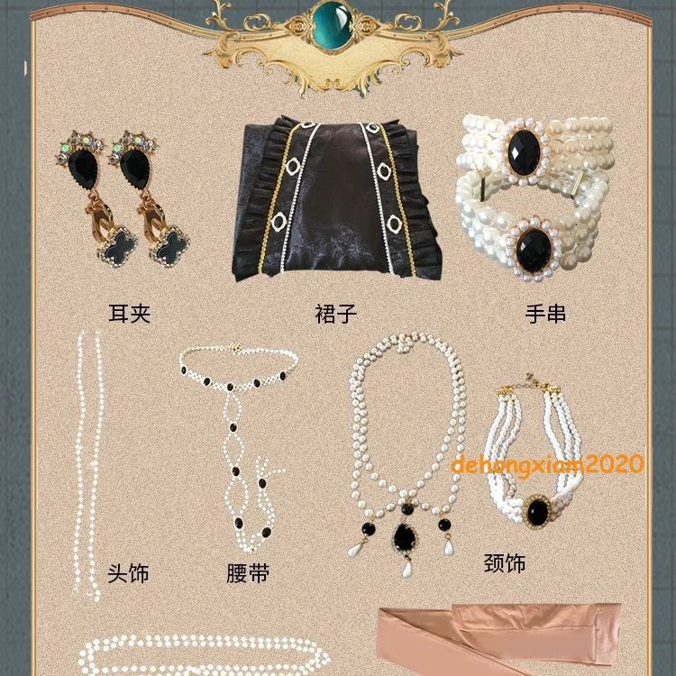 Identity V Reporter Alice Derose Women Dress Halloween Costumes Cosplay Suit 07FC0E-D4 - KOEEK
