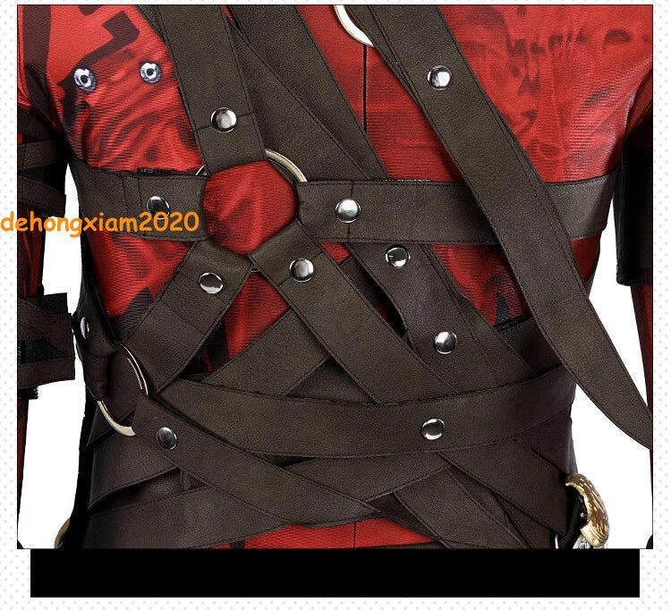 Baldur's Gate 3 Karlach Game Cosplay Costume Full Set Women's Bodysuit Outfits 07FC0E-D4 - KOEEK