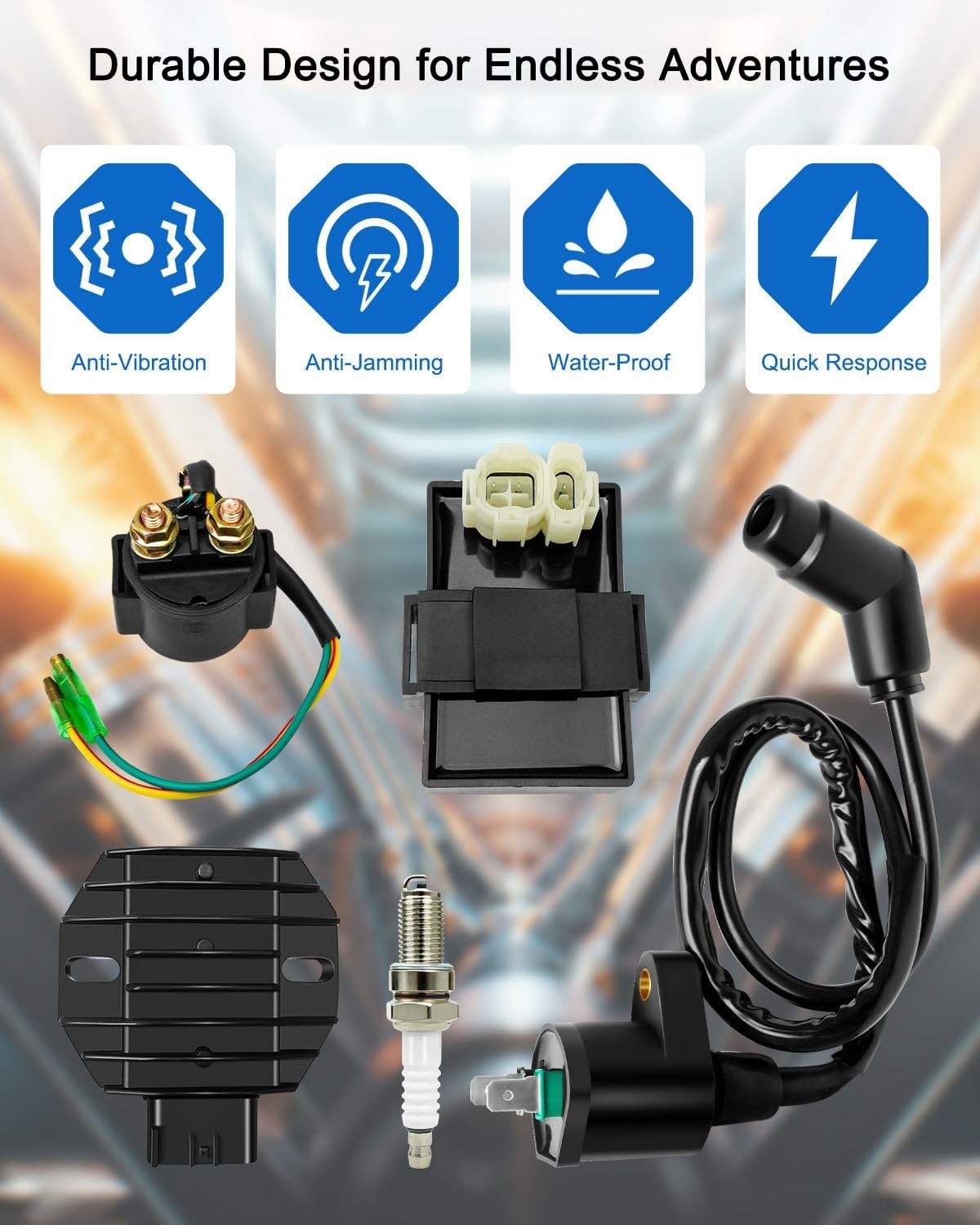 new CDI Box Ignition Coil Kit Fit for Honda Recon 250 1997-2021 TRX250TE TM... 07FC0E-D4 - KOEEK