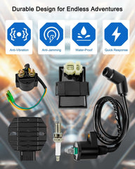new CDI Box Ignition Coil Kit Fit for Honda Recon 250 1997-2021 TRX250TE TM... 07FC0E-D4 - KOEEK
