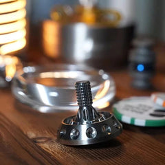 Stainless Steel Hand Twisting Spinning Top Gyro Gyroscope Collection Spinner Toy 07FC0E-D4 - KOEEK