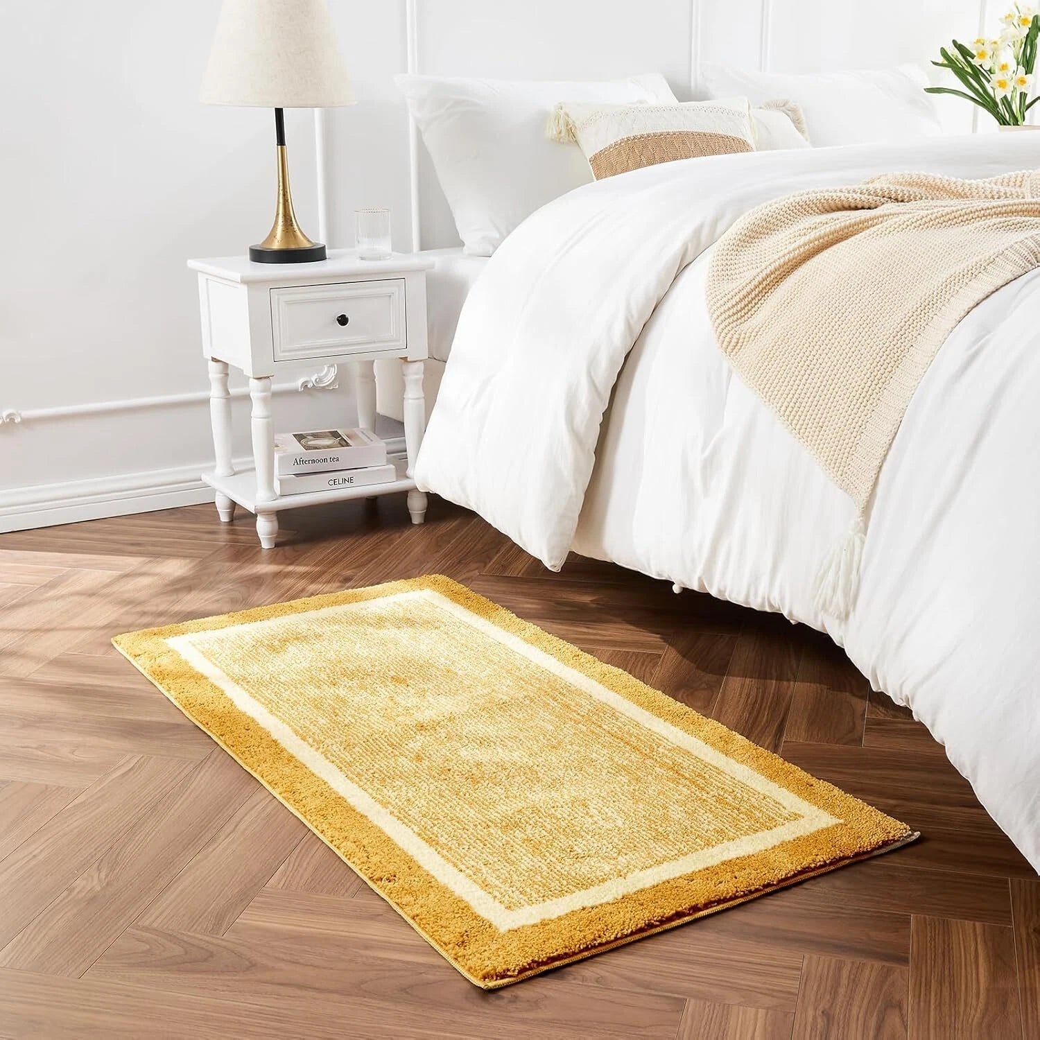 Bath mats for Bathroom Non Slip, Fluffy Shaggy Bath Rugs for Bathroom Washable 07FC0E-D4 - KOEEK