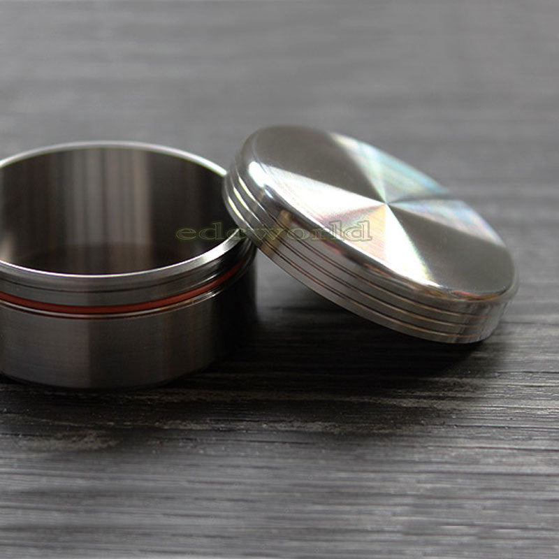 TITANER Solid Titanium TC4 CNC Outdoor Travel Home waterproof Pill Case EDC Box 07FC0E-D4 - KOEEK