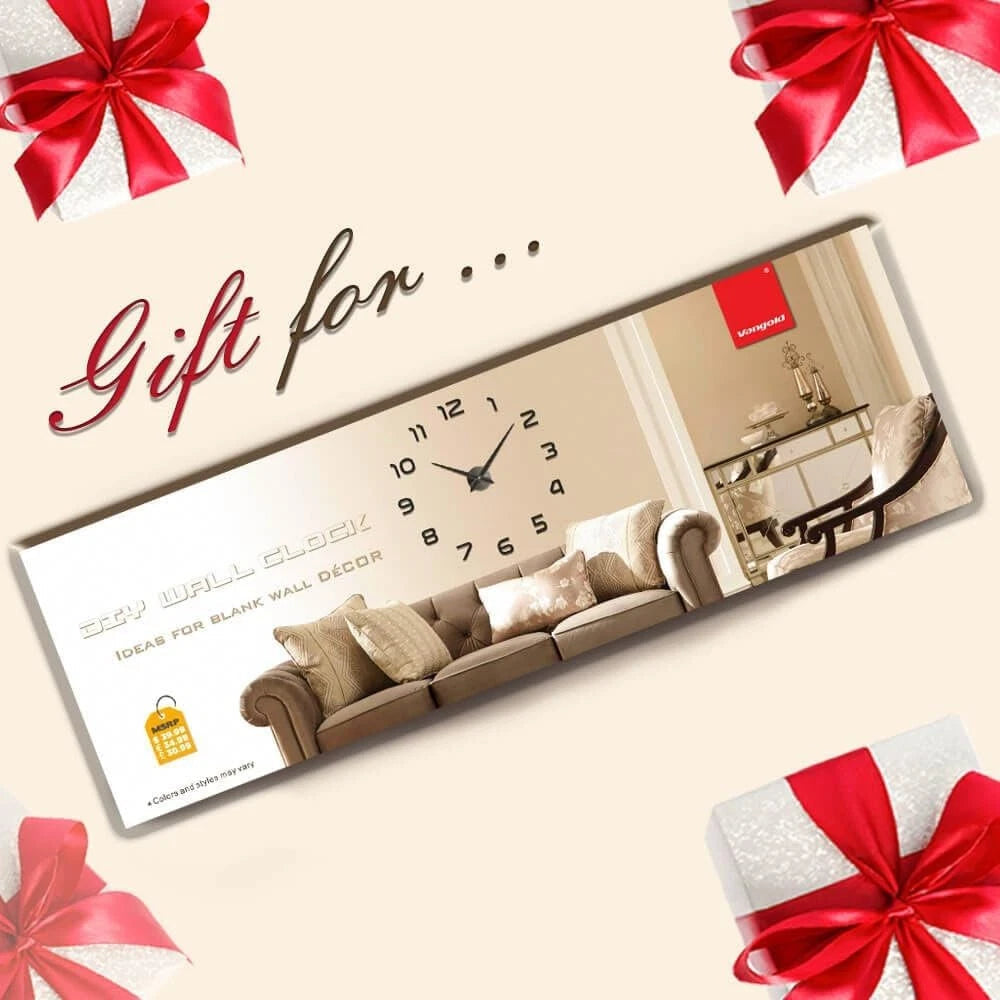 Wall Clock Oversized Wall Clock for Living Room Decor, Decorative Wall Clocks 07FC0E-D4 - KOEEK