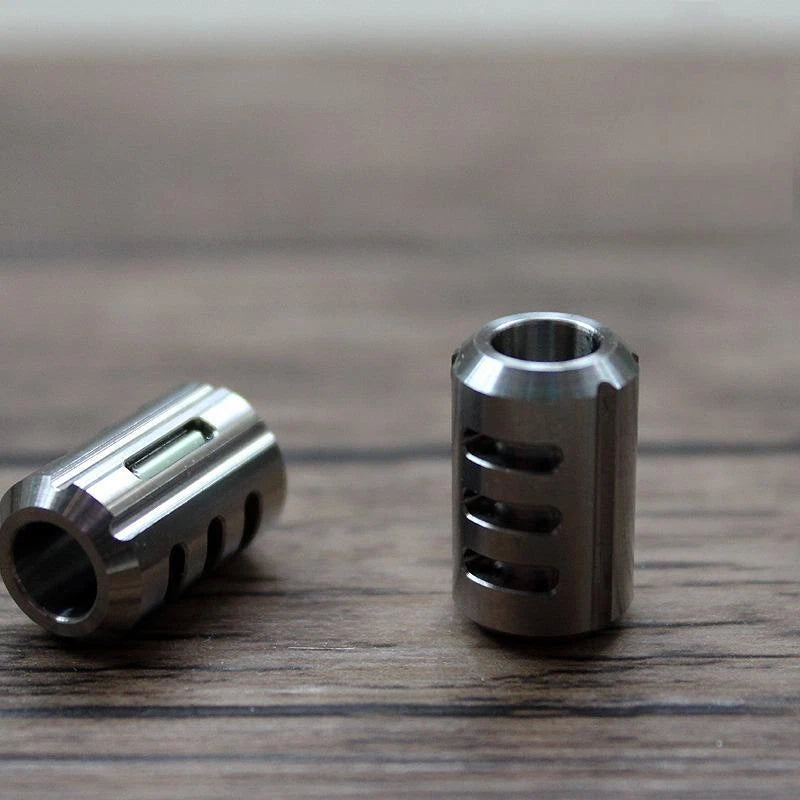 Titanium Knife Lanyard Bead Paracord Pendant Glow in the Dark 25 Years Life EDC 07FC0E-D4 - KOEEK