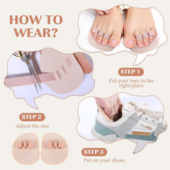 new BBTO 2 Pieces Toe Splint Hammer Straightener Corrector with 3... BBTO - KOEEK
