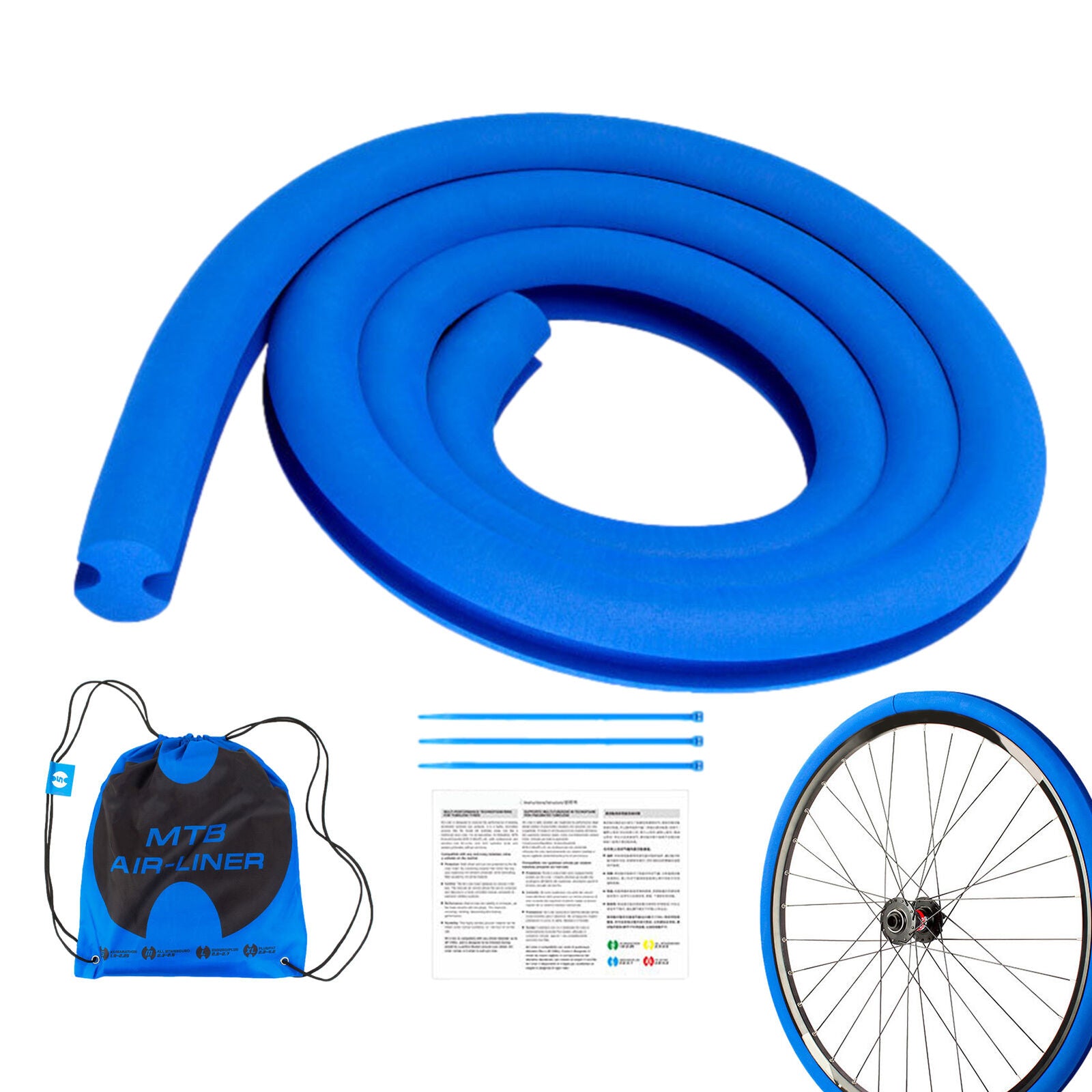 new Bike Tire Insert Portable Durable Air Liner MTB Insert Tubeless Bike Tire Insert koeek - KOEEK