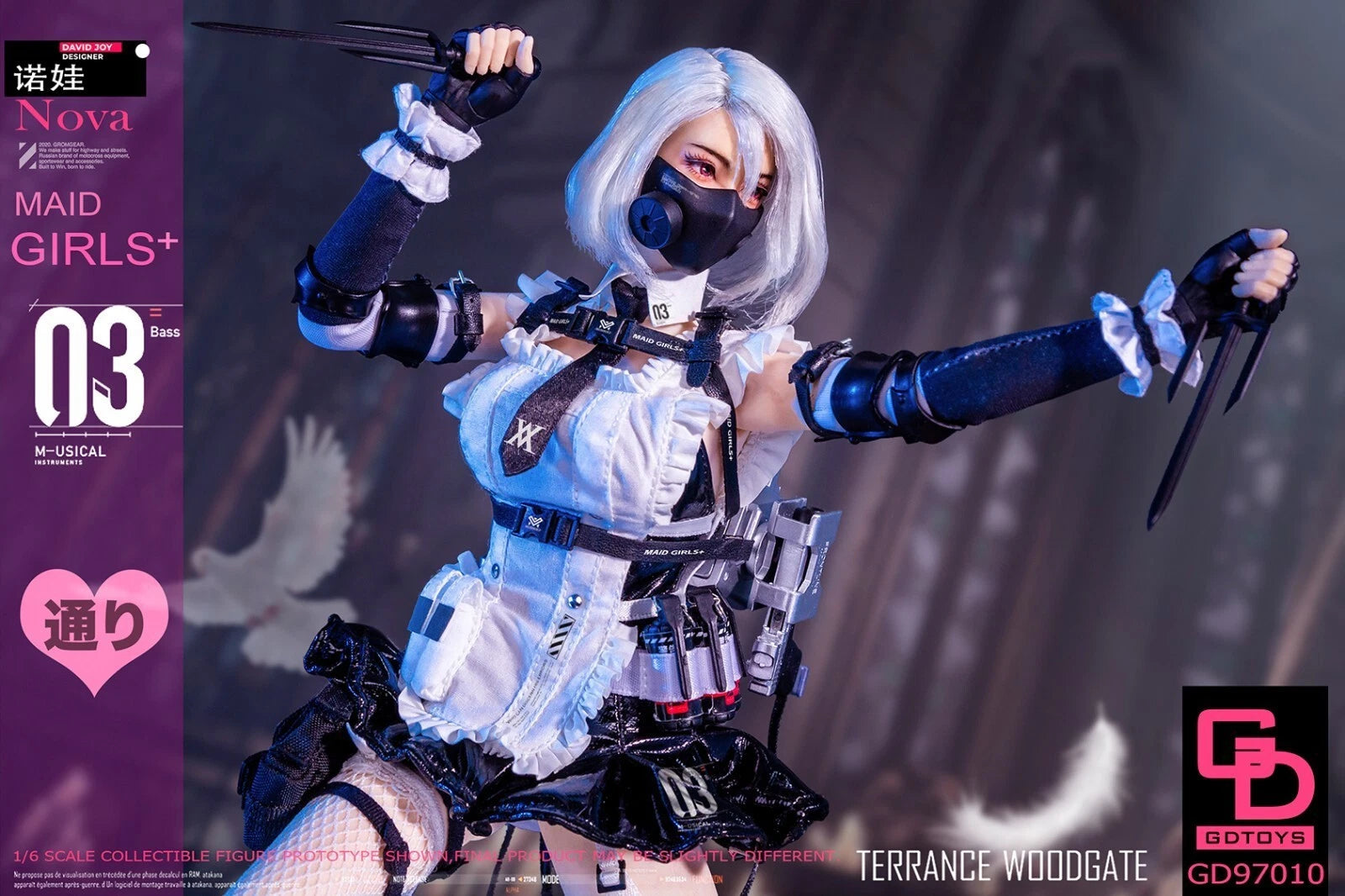 GDTOYS 1/6 GD97010 Maid Frontline Nova Action Figure 12 Inches Model In Stock 07FC0E-D4 - KOEEK