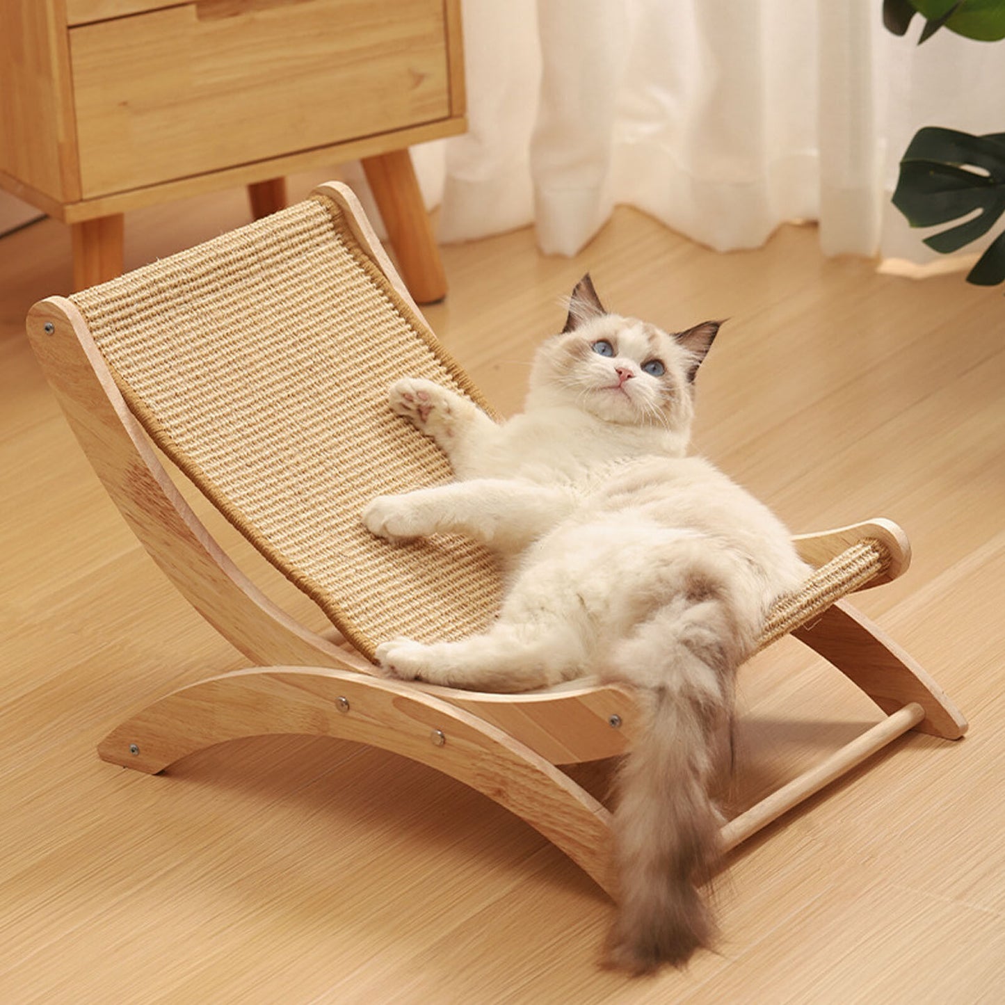 new Adjustable Cat Hammock Scratch Resistant Lounge Bed with Mat for Sun Lounging koeek - KOEEK