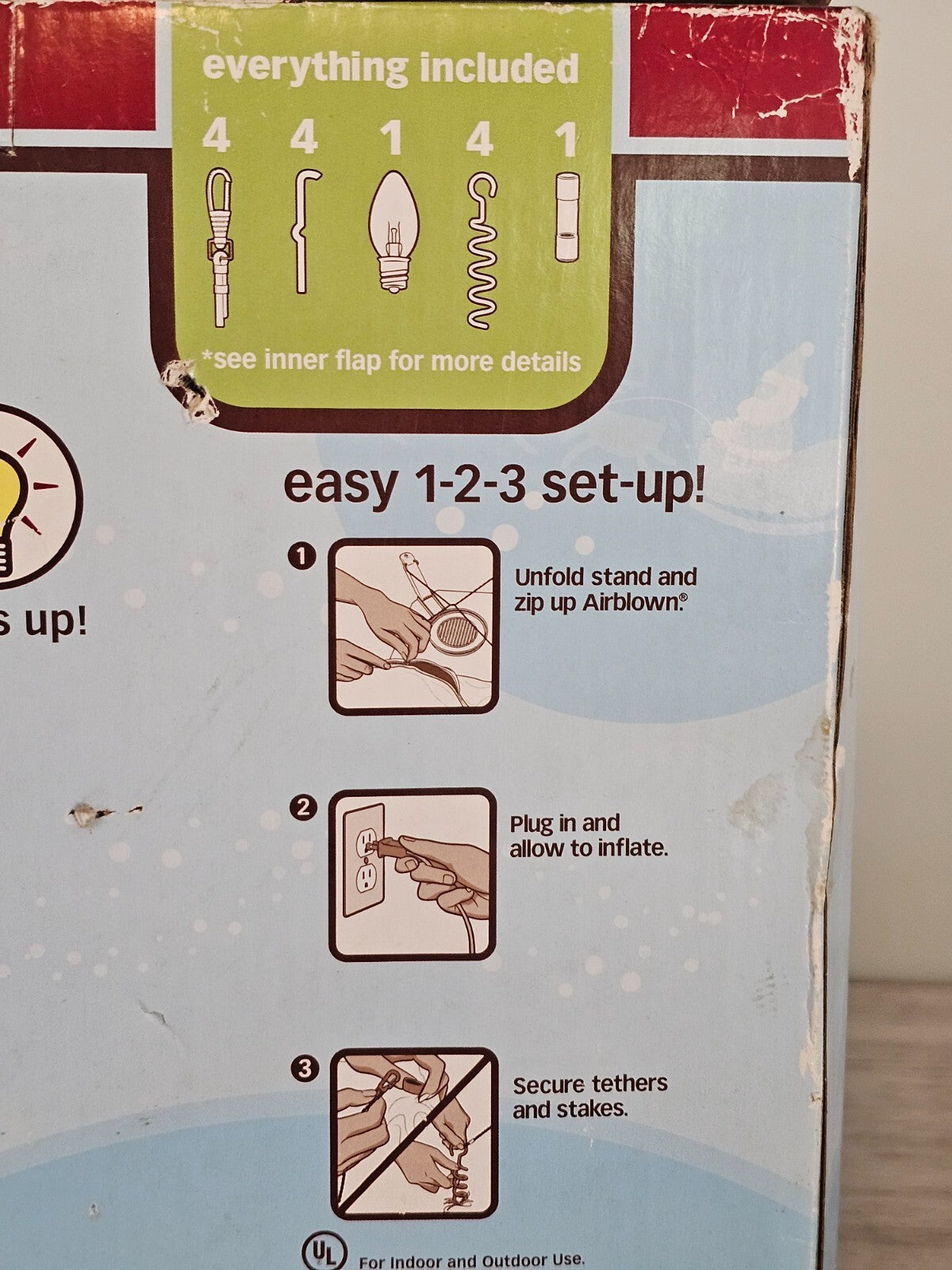 Gemmy Airblown Inflatable 6FT Beach Santa w/Palm Tree Lights Up Walgreens GEMMY - KOEEK