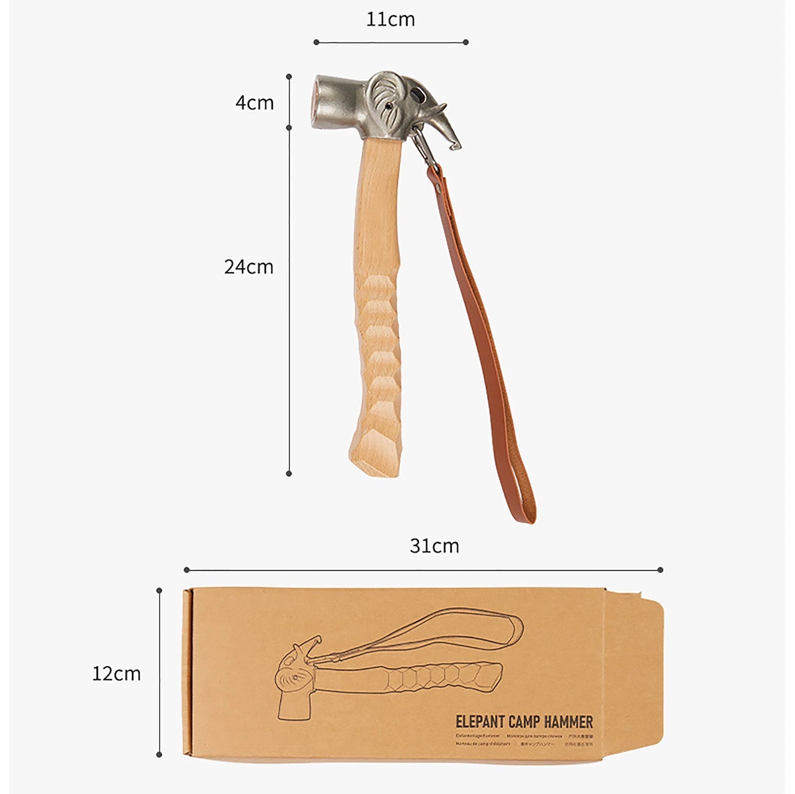hammer Multifunctional camping hammer outdoor camping equipment tent nail hammer 07FC0E-D4 - KOEEK