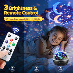 new Kids Night Light Projector for Room, Remote+3 Films+93 Effect Black 07FC0E-D4 - KOEEK
