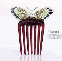 Titanic Rose Butterfly Comb Hairpin Hair Clip Handmade Accessory Prop 07FC0E-D4 - KOEEK