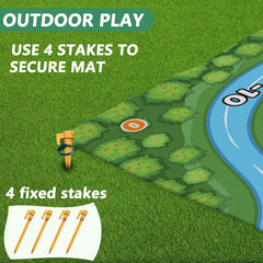 new Battle Golf Game Chipping Mat - 37pcs Sticky Pro Games Medium, Verde 07FC0E-D4 - KOEEK