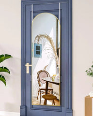 Door Mirror, Full Length Over The Door, 14'' x 48'' Hanging Mirror, Large Arched 07FC0E-D4 - KOEEK
