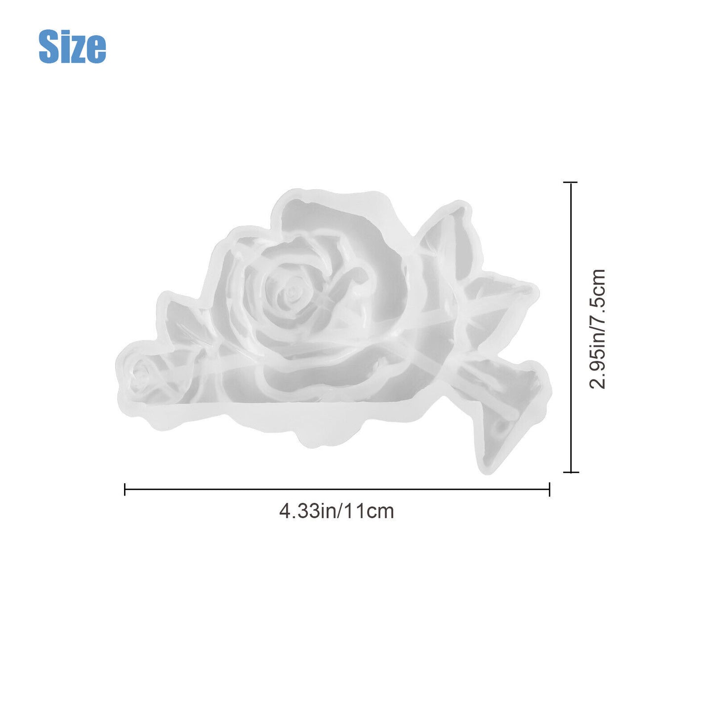 Silicone Resin Casting Mold DIY Rose Flower Table Mould Making Epoxy Craft Tool