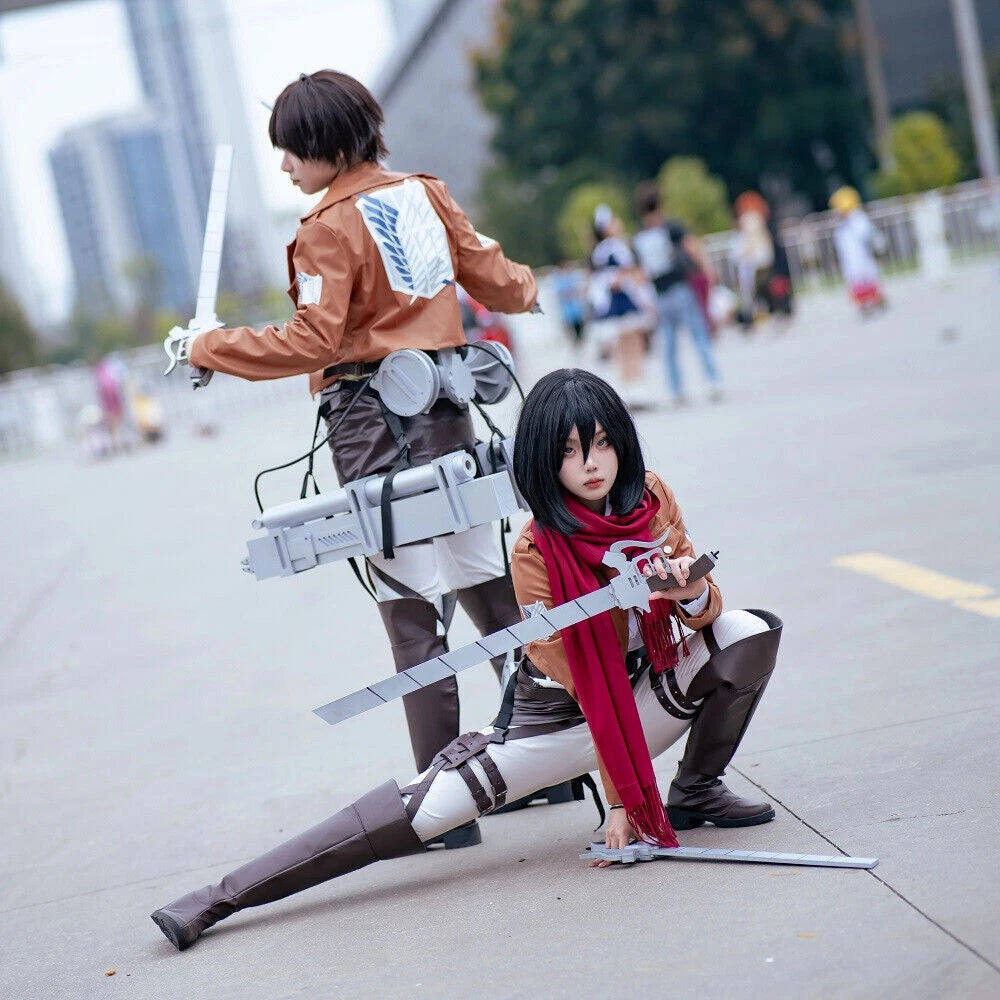 Attack on Titan Eren Jaeger Cosplay 3D Maneuver Gear DIY Kits 1:1 Wearable Props 07FC0E-D4 - KOEEK