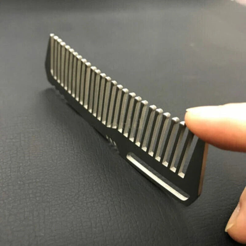 EDC TC4 Titanium Antistatic Comb Unique Fashion Pocket Comb Hair Beard Comb Gift 07FC0E-D4 - KOEEK