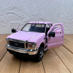 1/32 Pink Ford F-350 Diecast Model Off-Road Scene Decor Transport Vehicle Loose 07FC0E-D4 - KOEEK