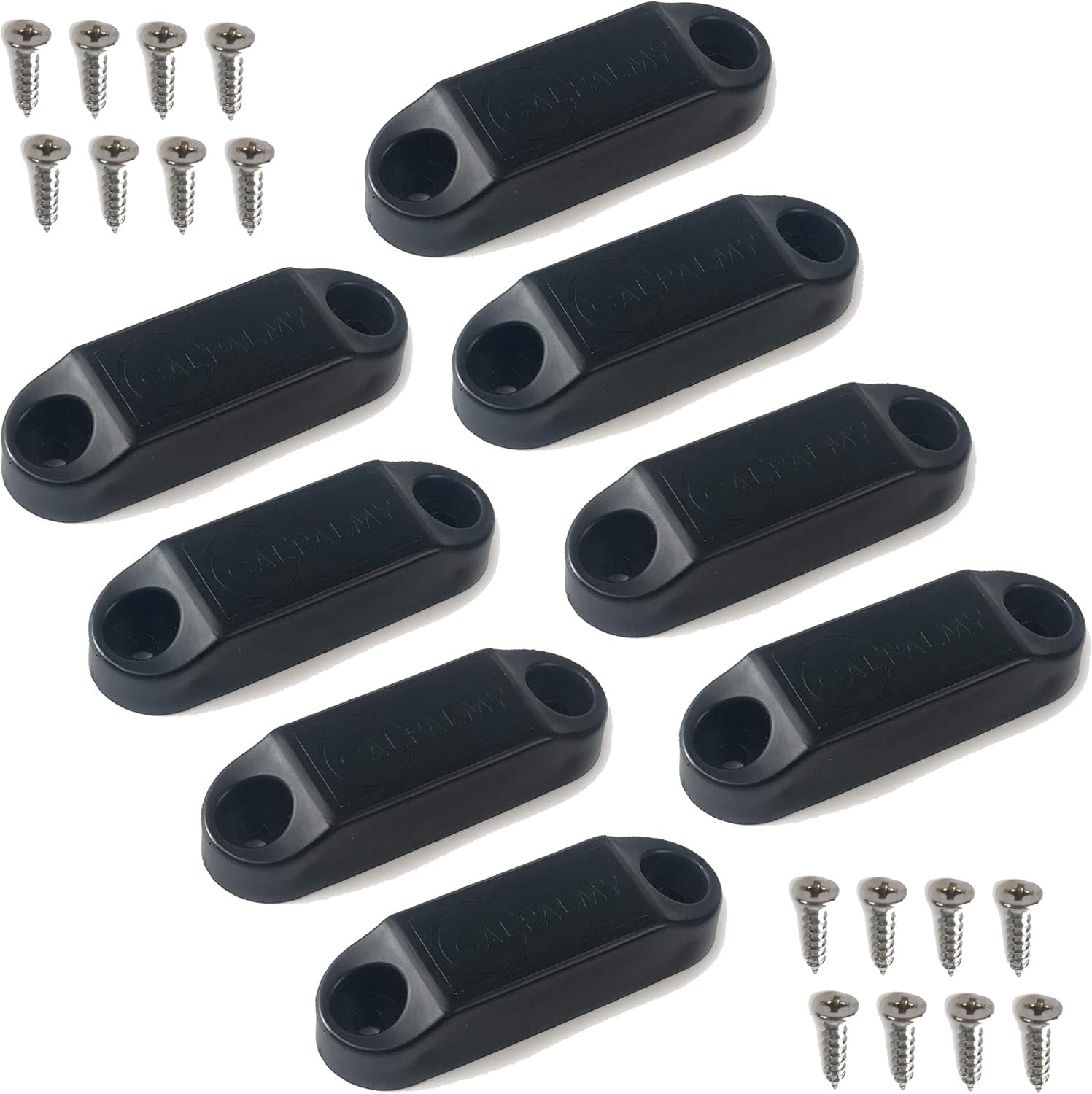new CALPALMY (4 Pairs) Magnetic Baggage Door Catch and Holder Kit 4 Pairs, Black CALPALMY - KOEEK