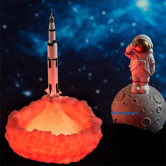 Printing Rocket Lamp Discovery Space Shuttle Light-up 3D Model Night Lights Gift 07FC0E-D4 - KOEEK
