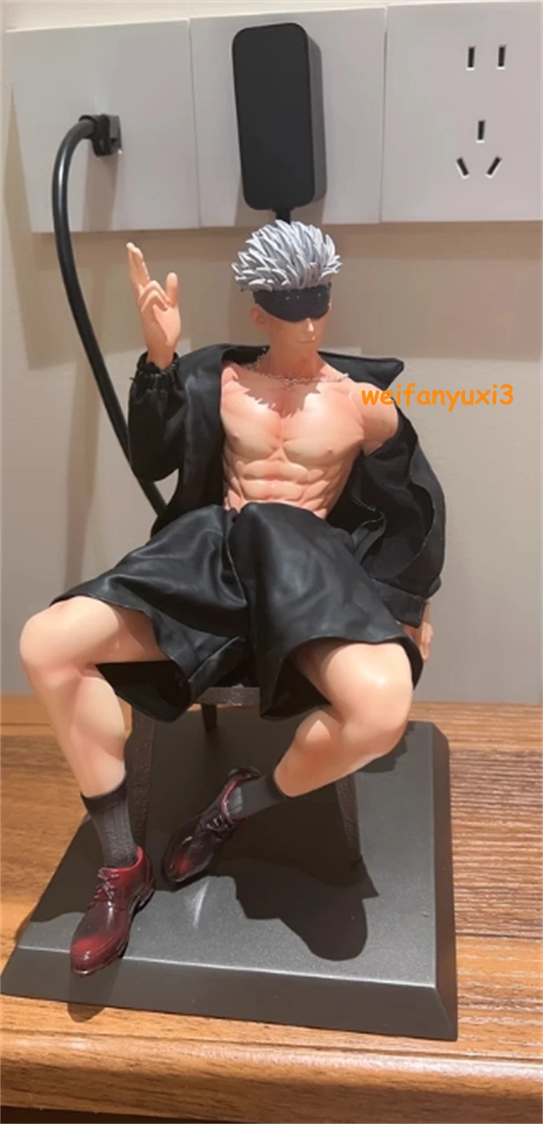 1/6 Jujutsu Kaisen Gojo Satoru Figure Gk Statue Collectible Model W/two Heads 07FC0E-D4 - KOEEK